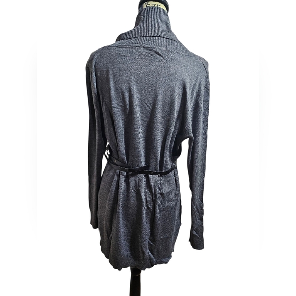 NEW Faded Glory Gray Knit Sweater Dress Cowl Neck XL - Picture 6 of 6